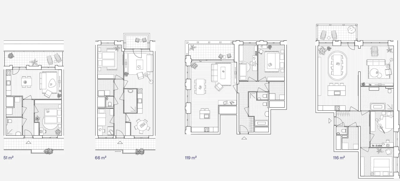 LEVS Koningswei woningen grijs min