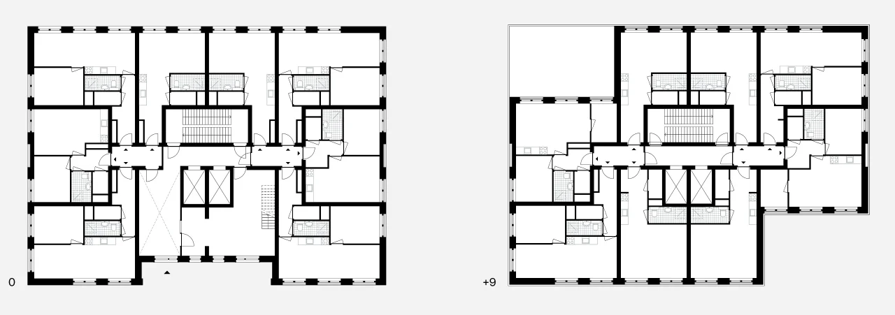 LEVS Residentie Parkzicht nieuwbouw verdiepingen grijs