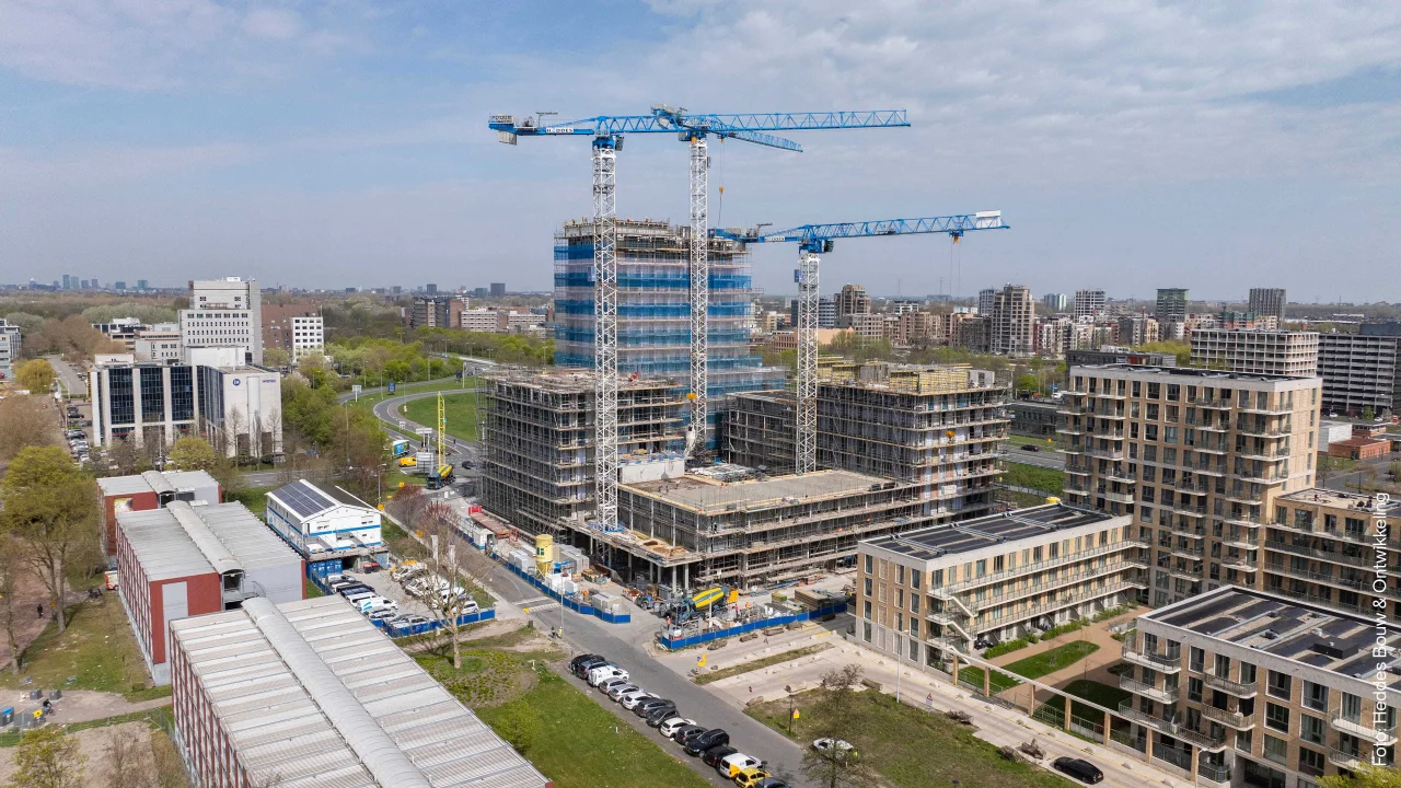 LEVS Fusion bouwplaats luchtfoto Heddes min
