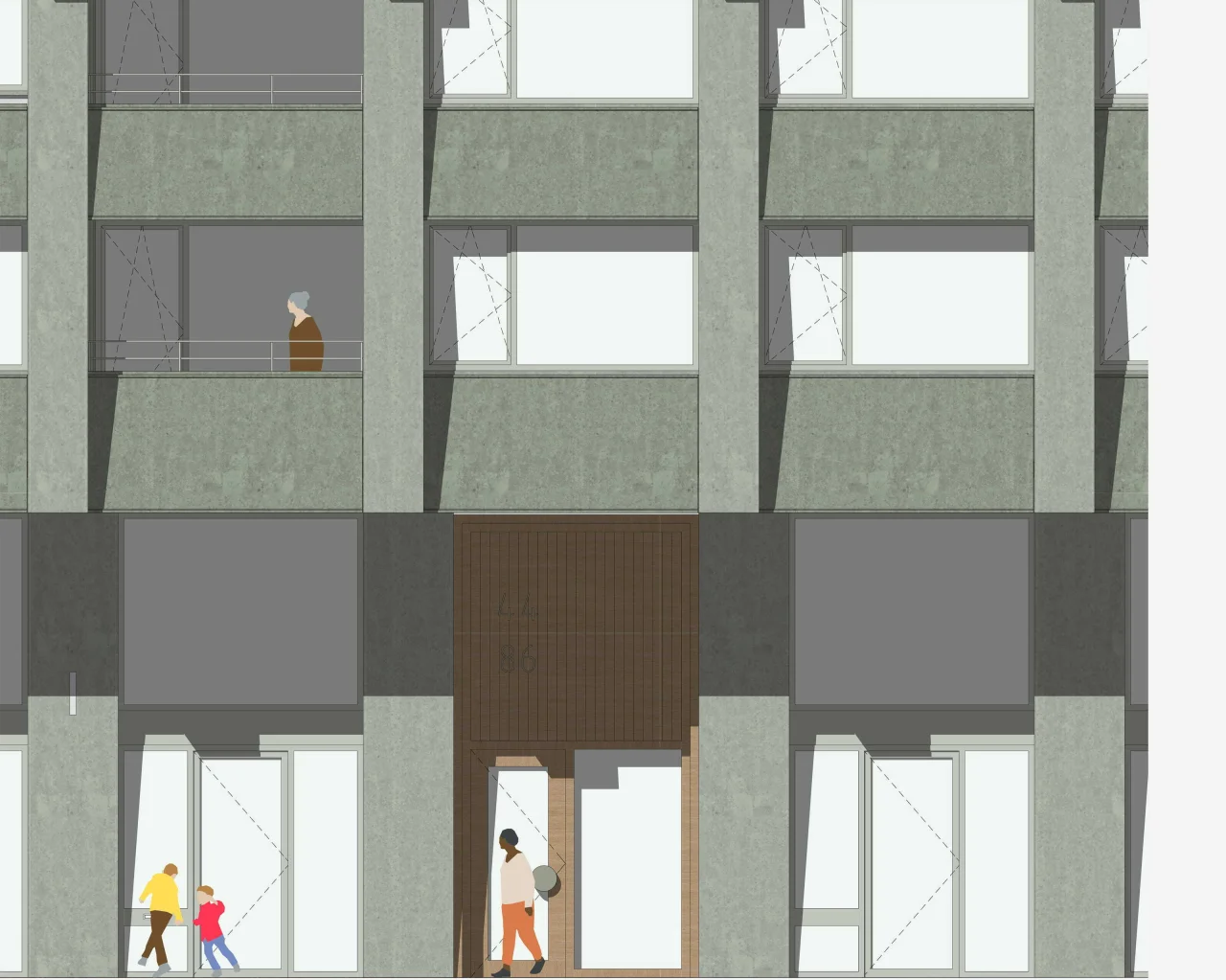 LEVS Strandeiland M3 geveldetail1 Stadsblok min