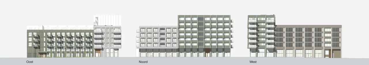 LEVS Strandeiland M3 gevels Stadsblok grijs