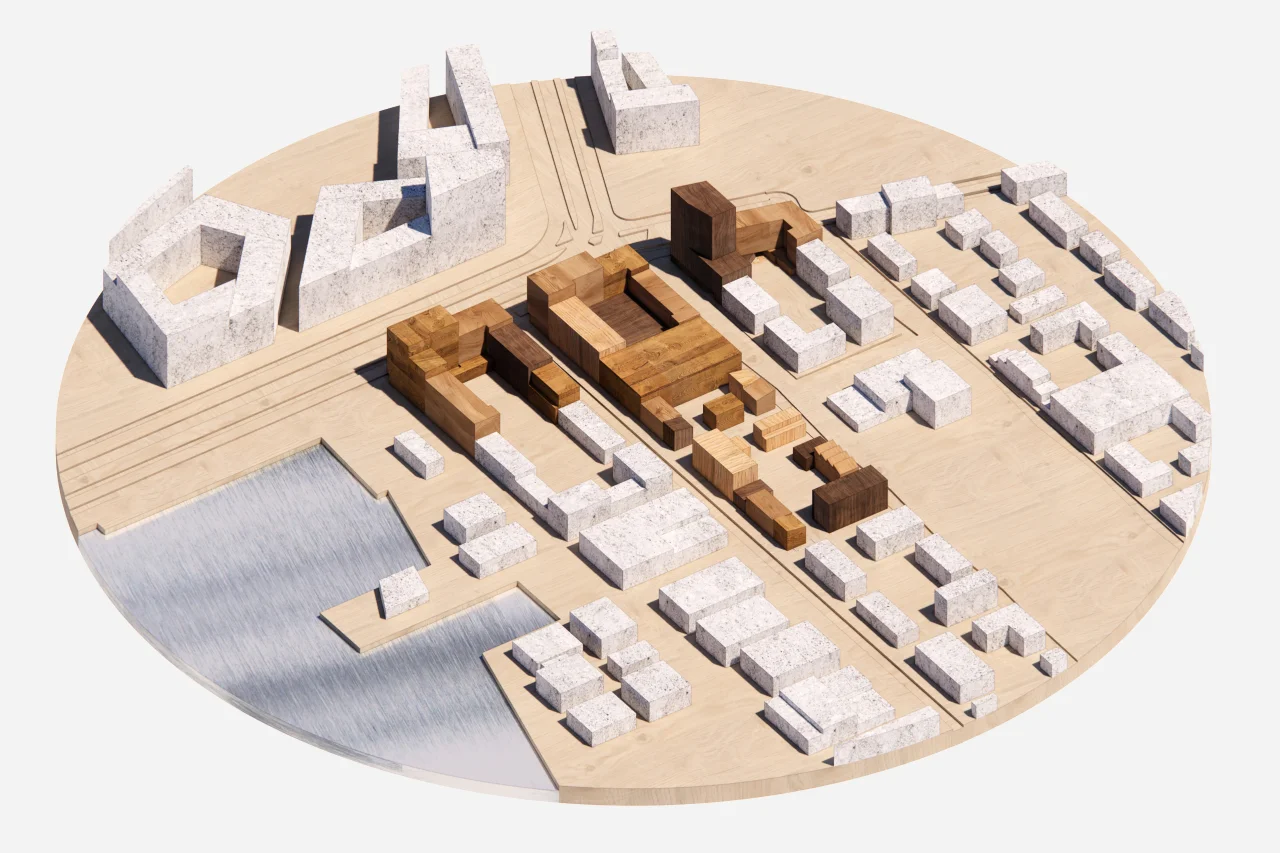 LEVS Strandeiland M3 maquette grijs