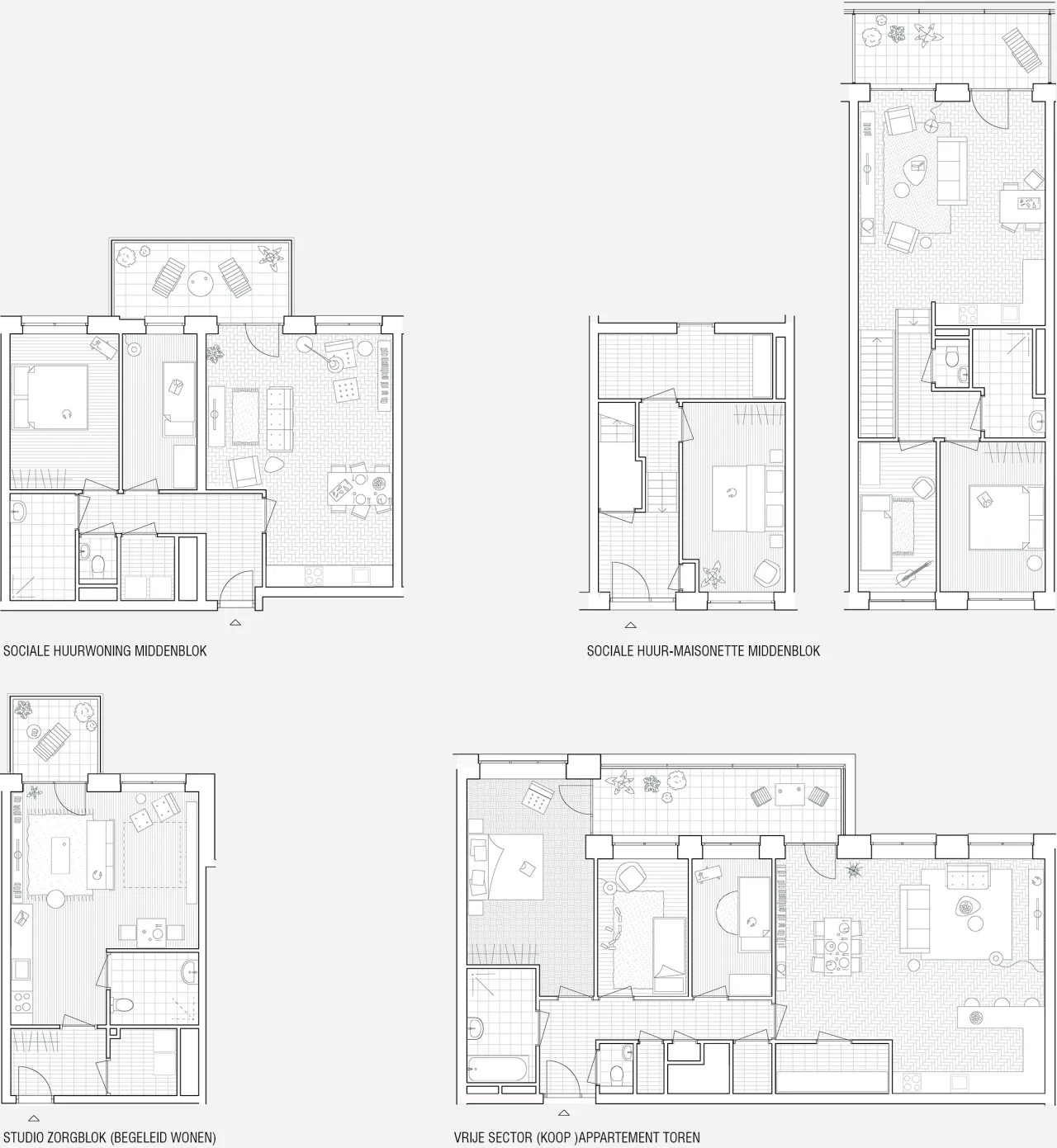 LEVS Hogekwartier appartementen grijs