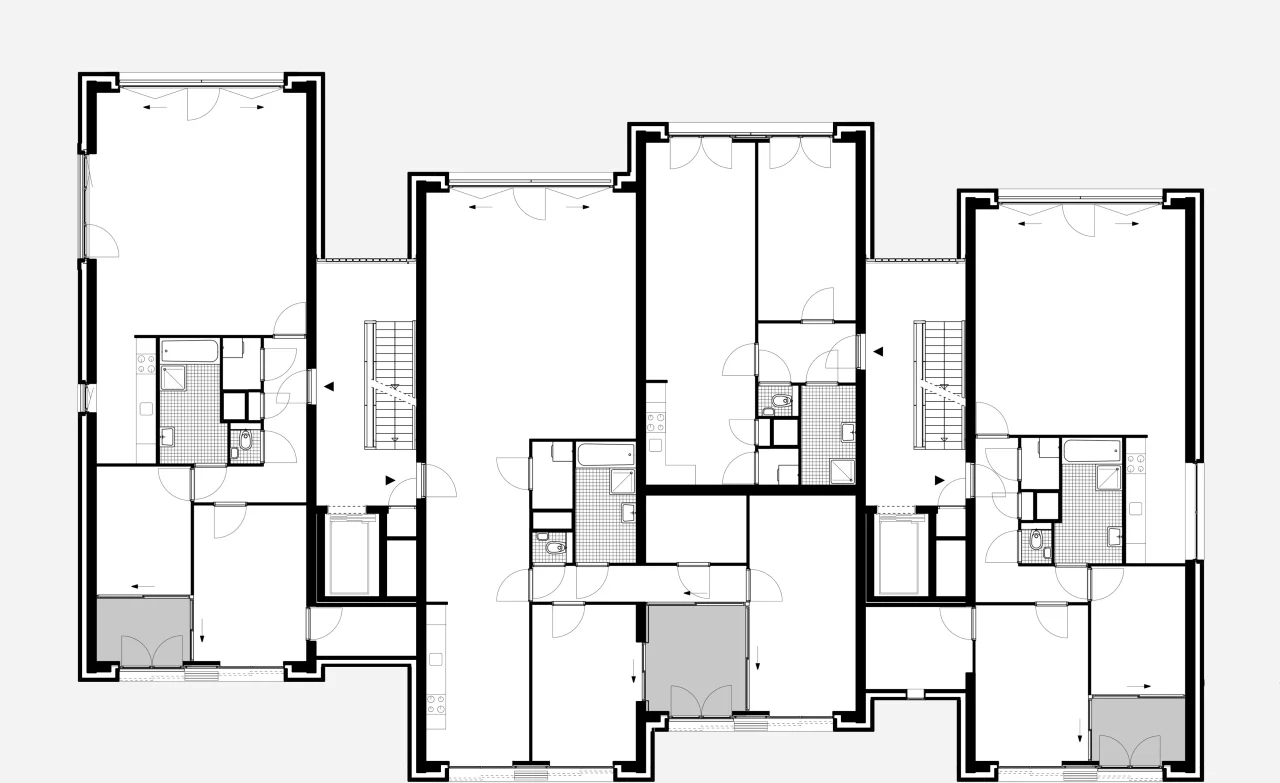 LEVS Koster appartementen grijs