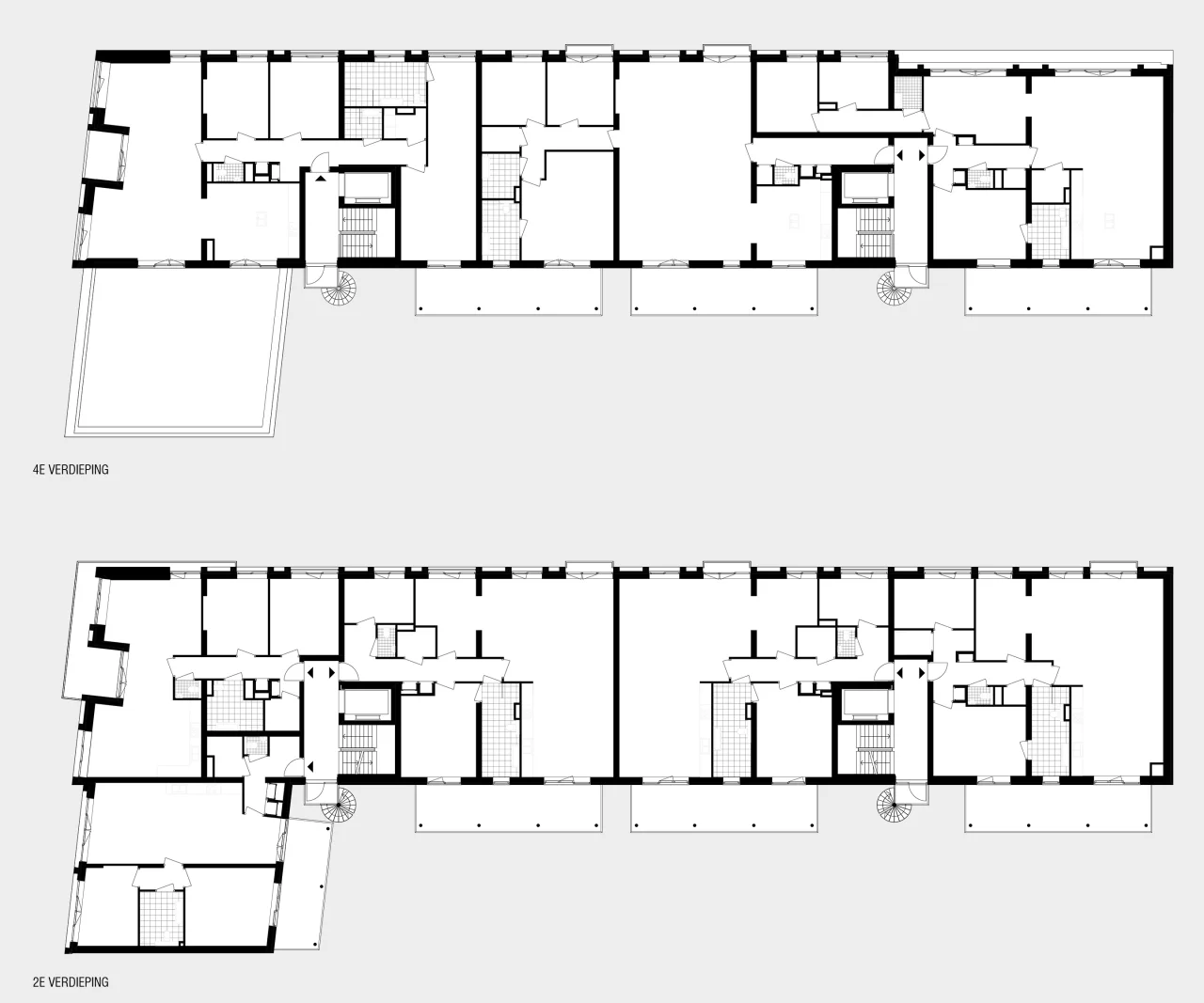 LEVS Broerenstraat plattegronden2 4 grijs