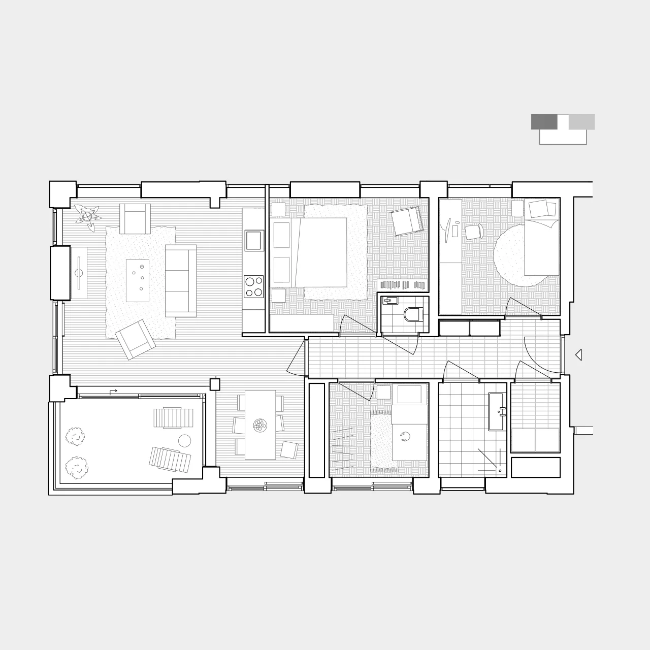 LEVS Cubes Mannourystraat woning2 grijs