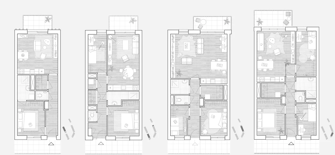 LEVS Kroon appartementen grijs