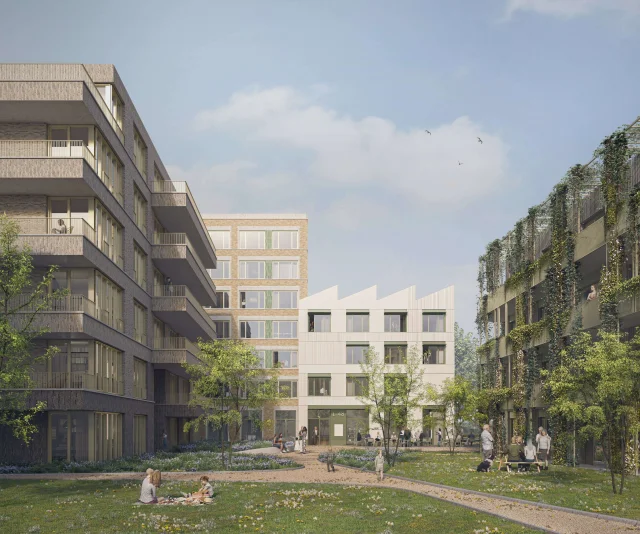 Een park maken door te verdichten in Wageningen