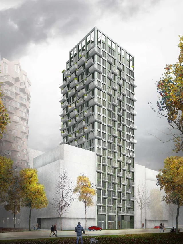 Stepstone: residential tower for starters in the Zuidas
