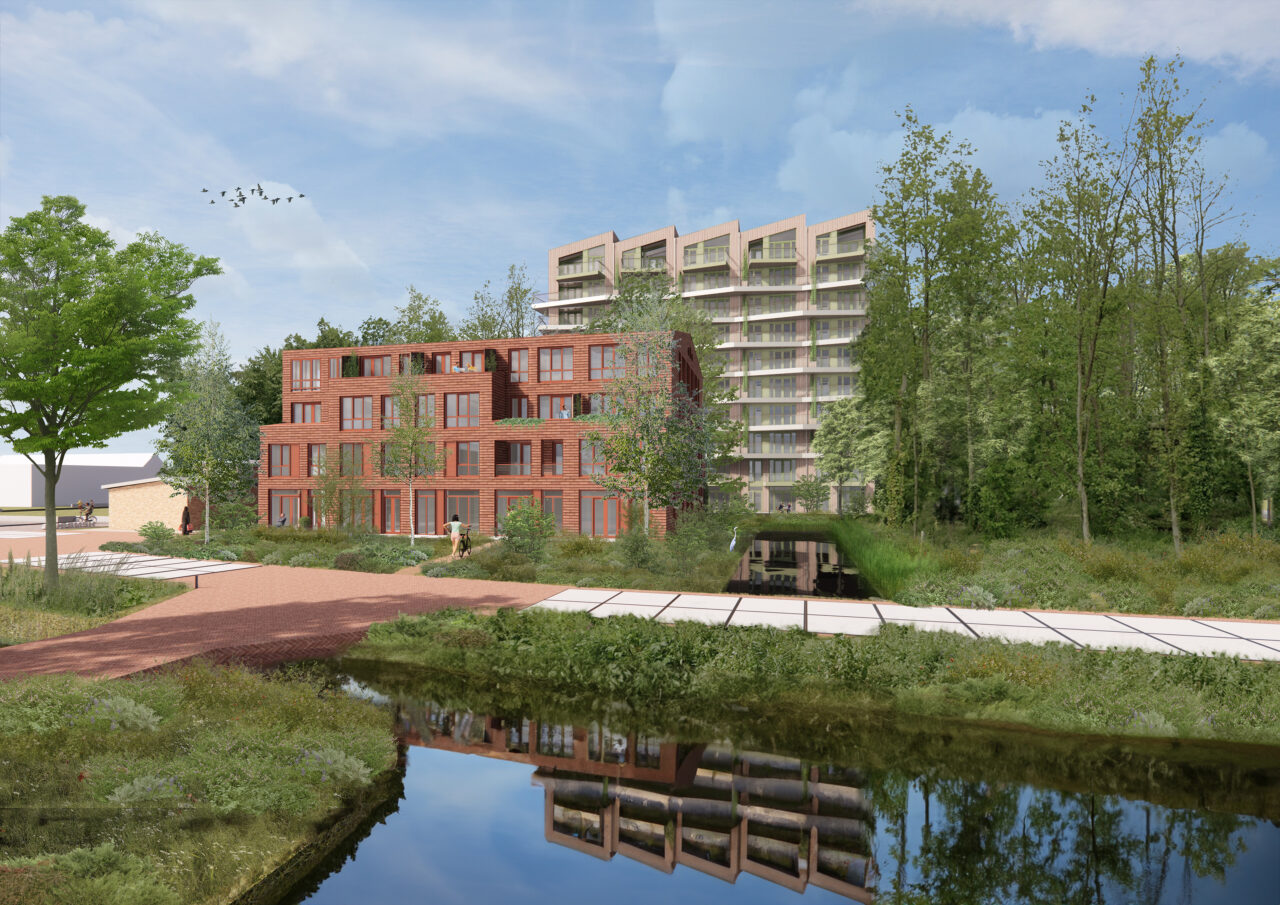 Ontwerpen met bamboe en keramische sidings op Hembrugterrein, Zaandam