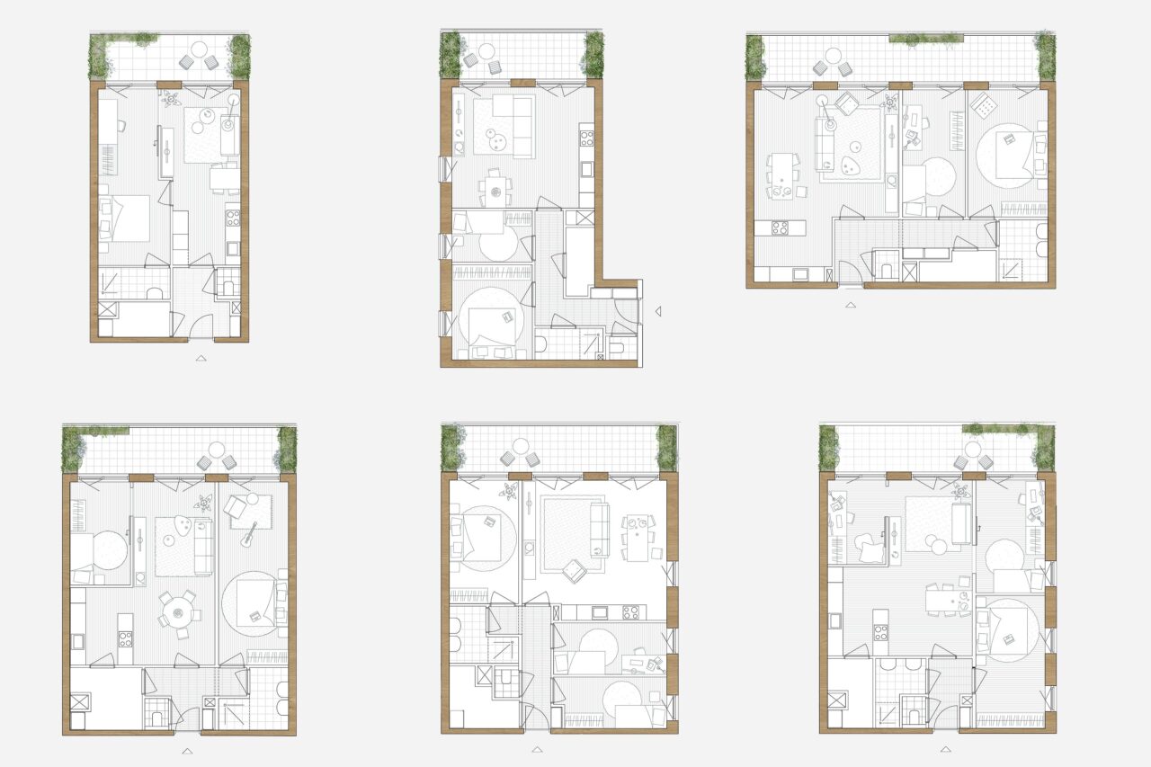 LEVS Populus woningen nieuw grijs min