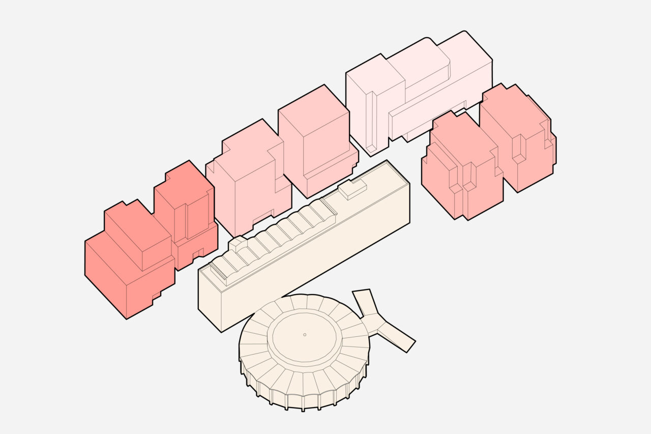 LEVS Residentie Parkzicht concept stedenbouw grijs 3eenheden