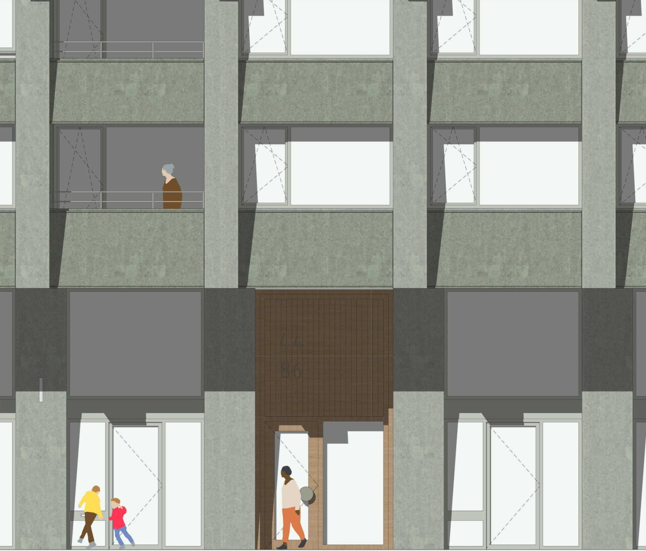 LEVS Strandeiland M3 geveldetail1 Stadsblok min